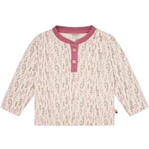 loud + proud Meisjes Interlock met opdruk, GOTS-gecertificeerd shirt, rood, 74-80