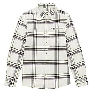 TOM TAILOR Kinderhemd voor jongens, 32598 - Grijs Wit Multicolor Check, 176 cm