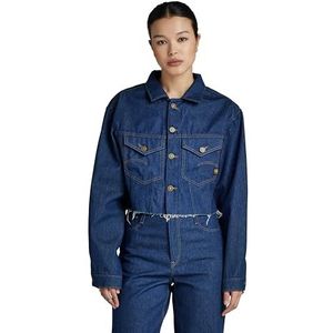 G-STAR RAW Relaxed Cropped Cutoff Jacket, blauw (raw denim D24338-D547-001), XXS