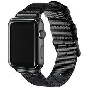 Archer Watch Straps - Vervangende Horlogebanden van Hoogwaardig Nylon voor Apple Watch (Zwart, Zwart, 38/40/41mm)