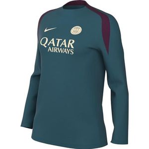 Nike Top Paris Saint-Germain Dames Dri-Fit Strike Crew Top K, Geode Teal/Geode Teal/Bordeaux/Guava Ice, FN9529-382, M