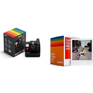 Polaroid - Now+ Generation 3 - Instantcamera Bluetooth-verbonden + kleurenfilm (40 filmpakket) - Zwart