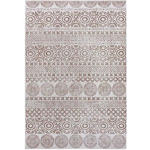 HANSE Home Ornato Platweefsel, omkeerbaar tapijt, voor binnen en buiten, weerbestendig, modern design, tapijt voor balkon, terras, tuin, serre, woonkamertapijt, waterbestendig, 120 x 170 cm, linnen