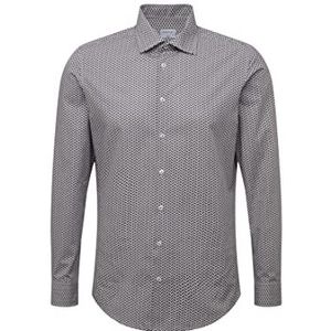 Seidensticker Heren 686280 Hemd, Grijs, 37