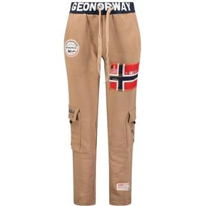 Geographical Norway Mycargo Lady Mycargo Lady Joggingbroek voor dames, trainingsbroek, sport, fitness, hardlopen, yoga, dames, zakken, katoen, dames, lente, winter (taupeL), Taupe, L