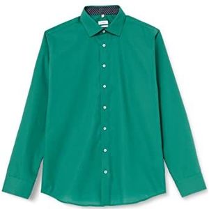 Seidensticker Men's X-Slim Fit shirt met lange mouwen, groen, 41, groen, 41