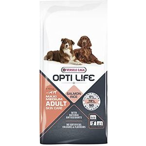 VERSELE-LAGA - Opti Life Adult Skin Care Medium & Maxi - Brokjes voor middelgrote en grote hondenrassen - 12,5kg