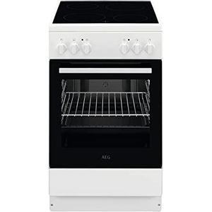 AEG CCB50080BW 50 cm staande kachel met keramische kookplaat/grillfunctie/A