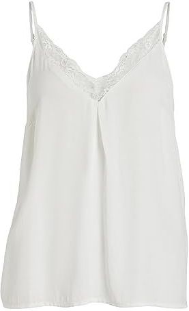 VILA Spaghettitop VICAVA met Kant Wit
