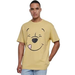 Mister Tee Heren T-shirt Disney 100 Winnie de Poeh Face oversized T-shirt, print T-shirt voor mannen, oversized fit, streetwear, Palemoss, 3XL