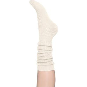 CHARNOS Slouchy Pelerine Sock Cream One Size, Crème, Eén Maat