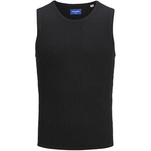 JACK & JONES Jormarrakech Knit Tanktop voor heren, zwart, S