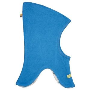 loud + proud Omkeerbare slip van katoen-fleece, GOTS-gecertificeerd, bivakmuts voor kinderen, uniseks, Blauw