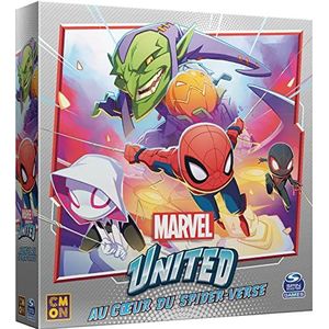 Asmodee - Marvel Spiderman bordspel, CMNMUN03FR, uitbreiding: in het hart van de Spider-Verse