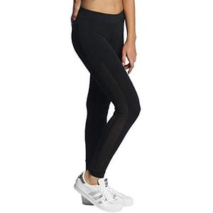 Urban Classics Tech Mesh Stripe dameslegging, verkrijgbaar in zwart, maten XS tot XL, zwart (black 7), XS