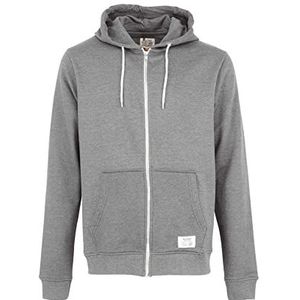 Blend 701628 heren sweatjack capuchonjack met rits hoodie van hoogwaardige katoenmix gemêleerd, Zink Mix, XL