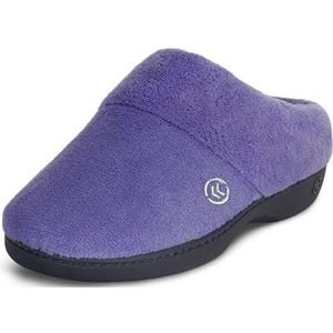 Isotoner A96035DPW8/9, Terry Slip in klomp, traagschuim, comfort en boogondersteuning, binnen/buiten Dames 38.5/39.5 EU