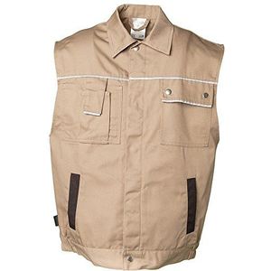 Planam vest Canvas 320, maat L, kaki/zwart, 2165052