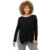 Ulla Popken - Shirt - Zwart - Lange Mouwen