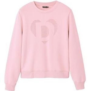 Sweatshirt - Ronde Hals - Sweatstof - Lange Mouw - Normale Pasvorm - Motiefprint - Sierstenen