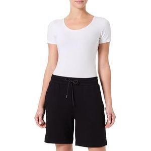 EMPORIO ARMANI Dames Viscose Fleece Bermuda Short Zwart XS, Zwart, XS