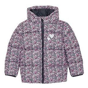 TOM TAILOR meisjes buffer winterjas met capuchon, 32376-kleine bloemenprint, 104/110 cm