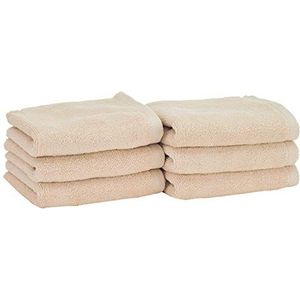 Heckett Lane Bath Guest Towel, 100% Cotton, Cuban Sand, 30 x 50 Cm, 6.0 Pieces