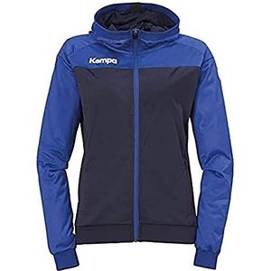 Kempa Prime Multi Jacket Women Handball jas met capuchon voor dames, Marineblauw/koningsblauw, S