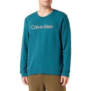 Calvin Klein Heren L/S Sweatshirt Pyjama Top, Atlantisch diep, M