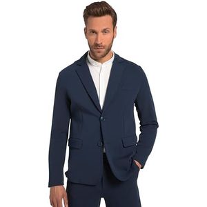 JP 1880 Heren grote maten grote maten Menswear L-8XL Sweatsakko, New York, FLEXNAMIC®, Business, bouwdoos, tot 8 XL 821035, mat nachtblauw, 3XL
