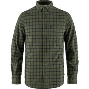 FJALLRAVEN 82979-625-534 Övik Flannel Shirt M T-Shirt Heren Laurel Green-Indigo Blue Maat XS, laurel green-indigo blue, XS