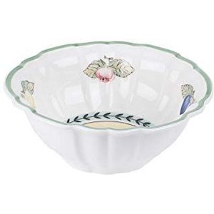 Villeroy en Boch French Garden Fleurence gebogen schaal, premium porselein, wit/bont