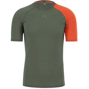 KARPOS 2531051-024 DIN.Mer.130 Thermisch T-shirt voor heren Thyme/Spicy Orange maat L