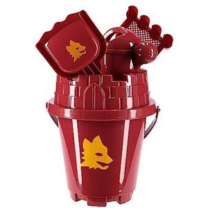AS Roma ASRBEACHSET, strandspeelset, uniseks, voor kinderen, rood, standaard small