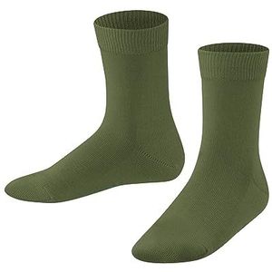 FALKE Uniseks-kind Sokken Family K So katoen eenkleurig 1 paar, Groen Sern Green 7681, 23-26