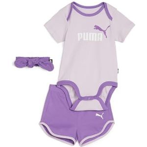 PUMA - Minicats Bow Newborn Set, algemeen kinderen, uniseks, Grape Mist, 673355