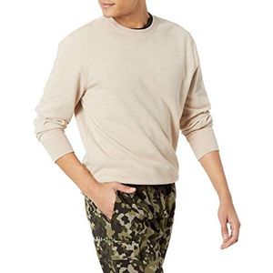 Amazon Essentials Heren lange mouwen lichtgewicht Franse badstof ronde hals sweatshirt, havermout heather, XL
