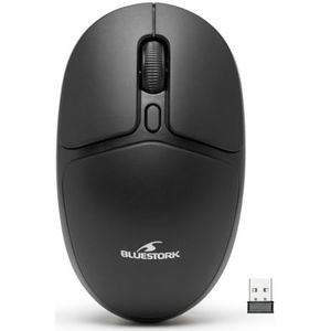 Bluestork - M-WL-OFF25 - Draadloze Muis - Ultra Compact Formaat - 2.4 GHz - 1600 dpi - Draadloos Stil
