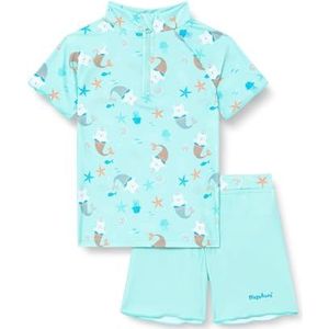 Playshoes Zwemshirt zwemshorts set voor meisjes, zeekat, eenhoorn, 86-92