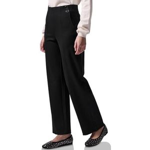Street One Studio - Straight Legs Broek - Zwart - Viscosemix