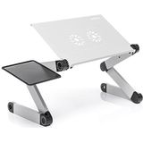 INNOVAGOODS - Laptopstandaard - Laptoptafel - Verstelbaar - In Aluminium - Schootbureau