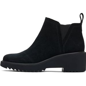 TOMS Maude enkellaars voor dames, Zwart Suede, 39 EU