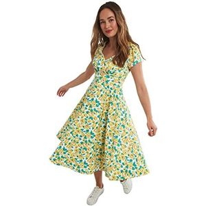 Joe Browns Dames Happy Days Zonnebloem Jurk Casual Night, Geel, 10