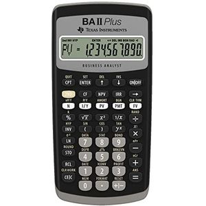 Texas Instruments BA-II Plus Financiële Rekenmachine, 1 Stuk