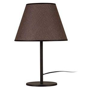 Moira Lighting by Homemania Moderne tafellamp E27, 100 W, zwart/donkerbruin, 47 cm kap: 30 x 23 cm-180 cm, 18 eenheden