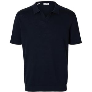 Selected - Mattis - Poloshirt - Groen - 65% Biologisch Katoen, 35% Linnen