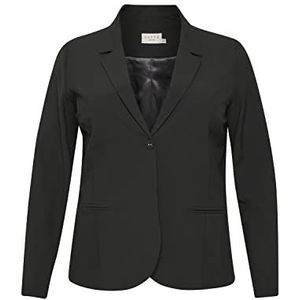 Kaffe Curve KCjia Blazer, Dark Grey Melange, 44 Dames, Dark Grey Melange, 42 (Grote Maten)
