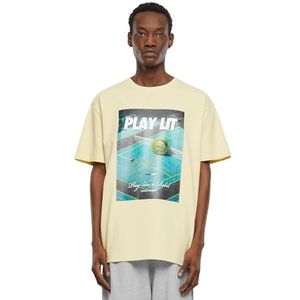 Mister Tee - PlayLit T-shirt - Geel - Katoen - Oversized