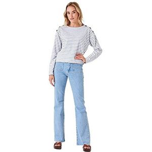 Garcia Dames Sweater Sweatshirt, Off White, XXL, off-white, XXL