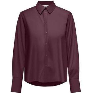 Onlberit Life L/S Shirt WVN, bordeaux, XXL